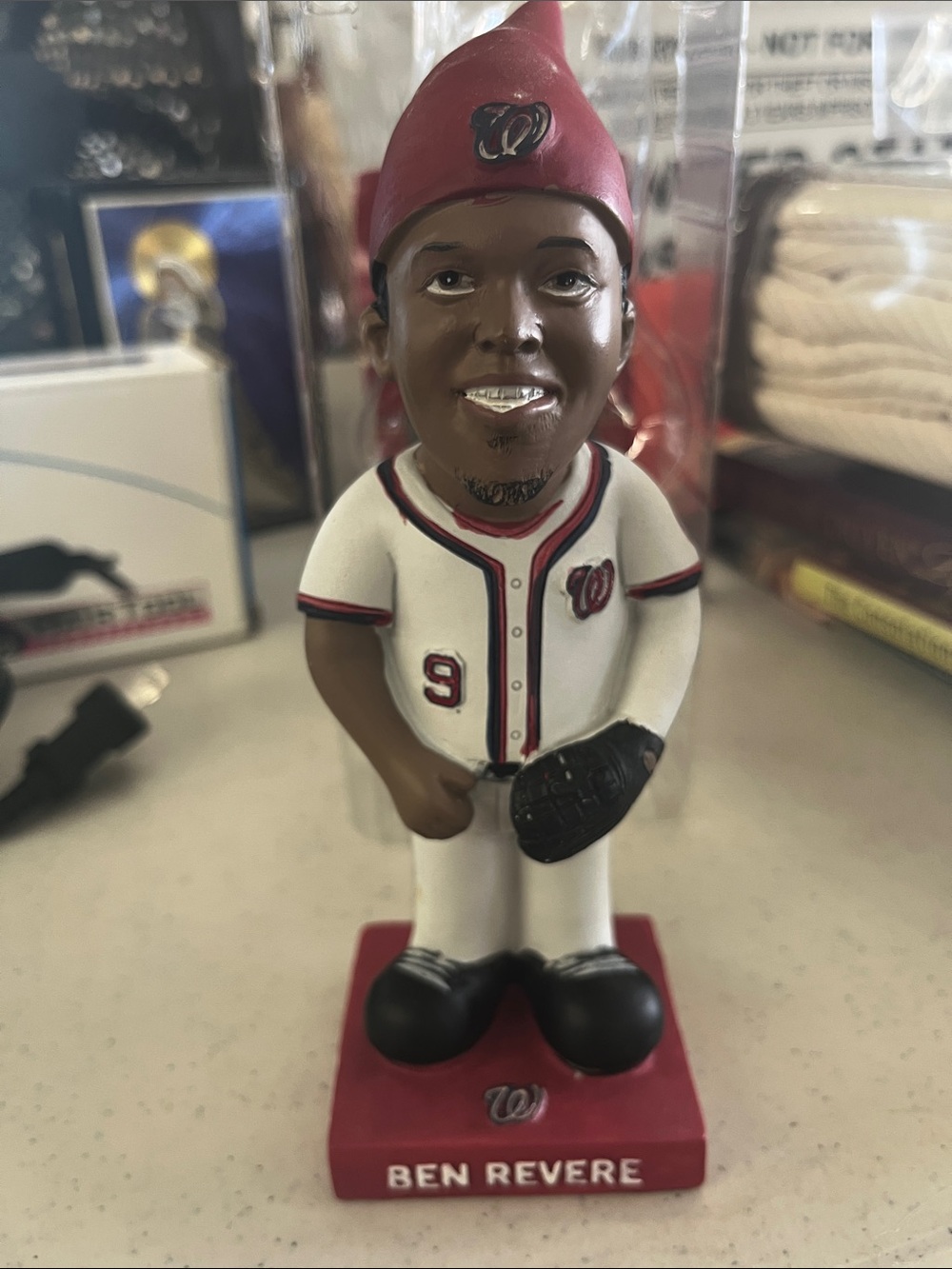 Washington Nationals Red & White Baseball Player Bobblehead
